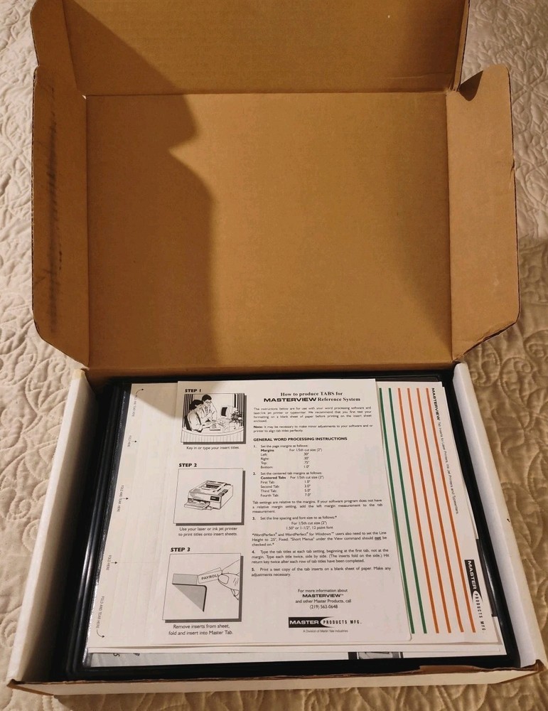 Master View Lite ML10 Single Sheet Referencing System, ​10 Sleeves Martin Yale