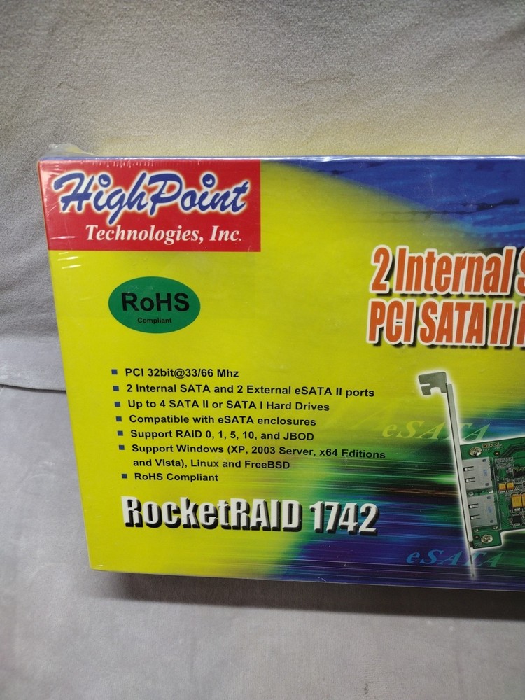 HighPoint Technologies RocketRAID 1522A 2 External Controller. Sealed