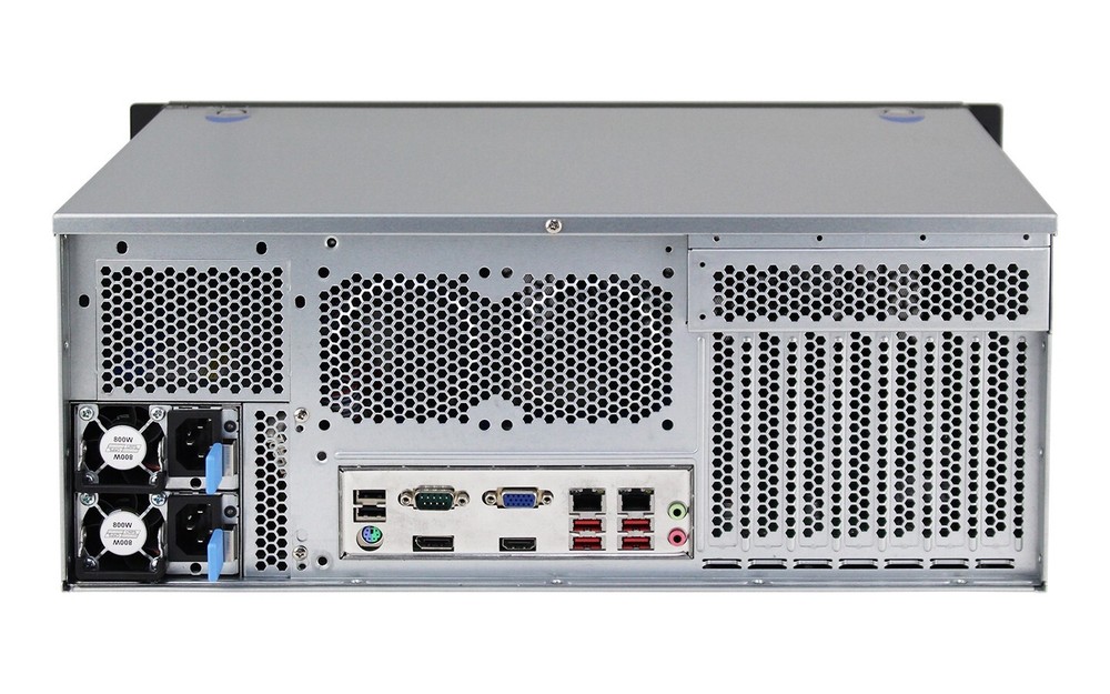 Vertical PCI Expansion Slots Industrial PC 4U Rackmount Empty server chassis