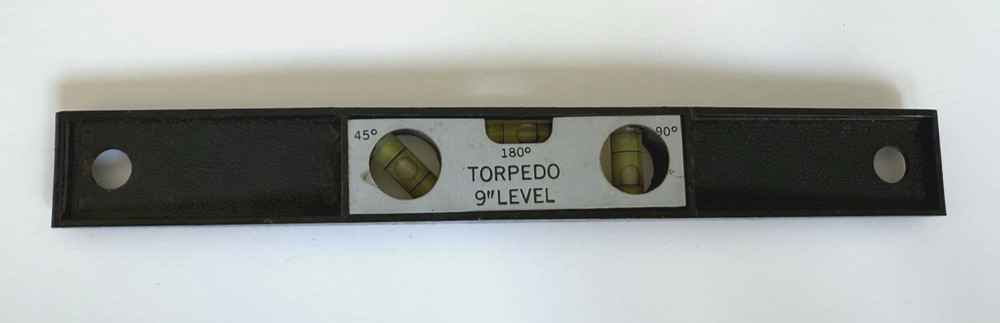Vintage Torpedo Level 9" Inch - Black