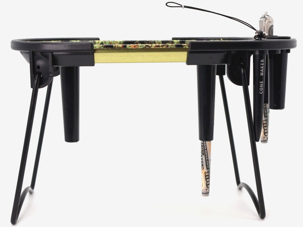 Ultimate Portable Rolling Tray Foldable Design Cone Loading Acesory Rack Durable