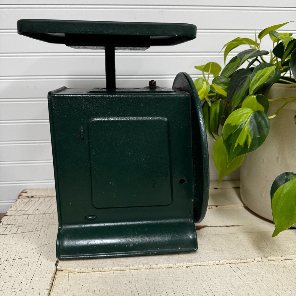 Vintage green large kitchen scale- Hanson 60 pound scale