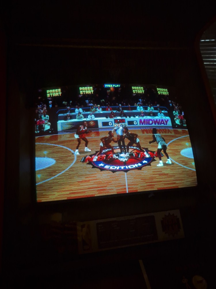 NBA Jam 1993 Midway Arcade Machine NOT 1up junk restored