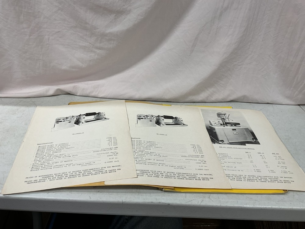 Pantool Machine Tools & Instruments Catalog Manual Balancing Machines