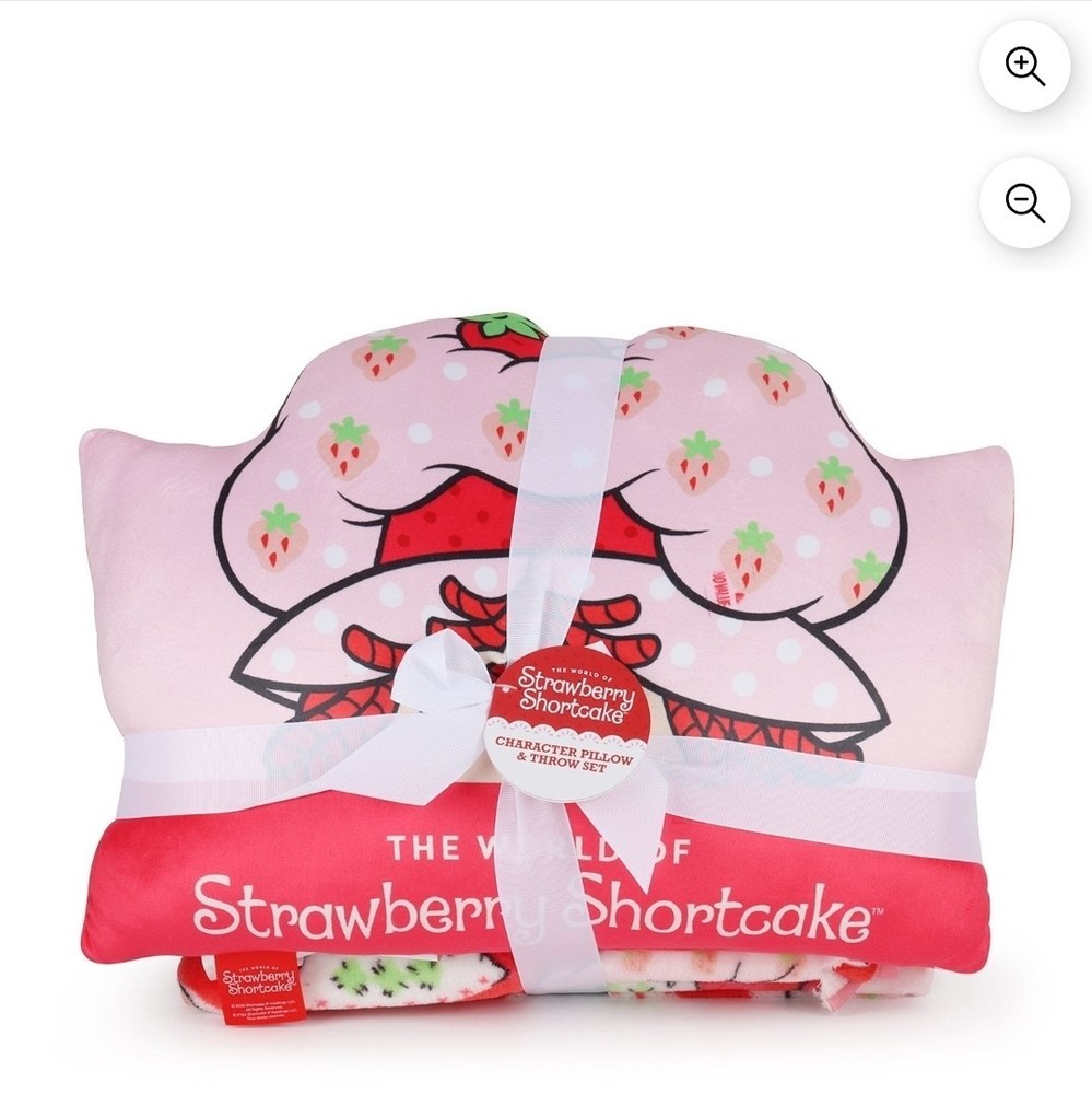 Strawberry Shortcake Pillow And Throw Blanket