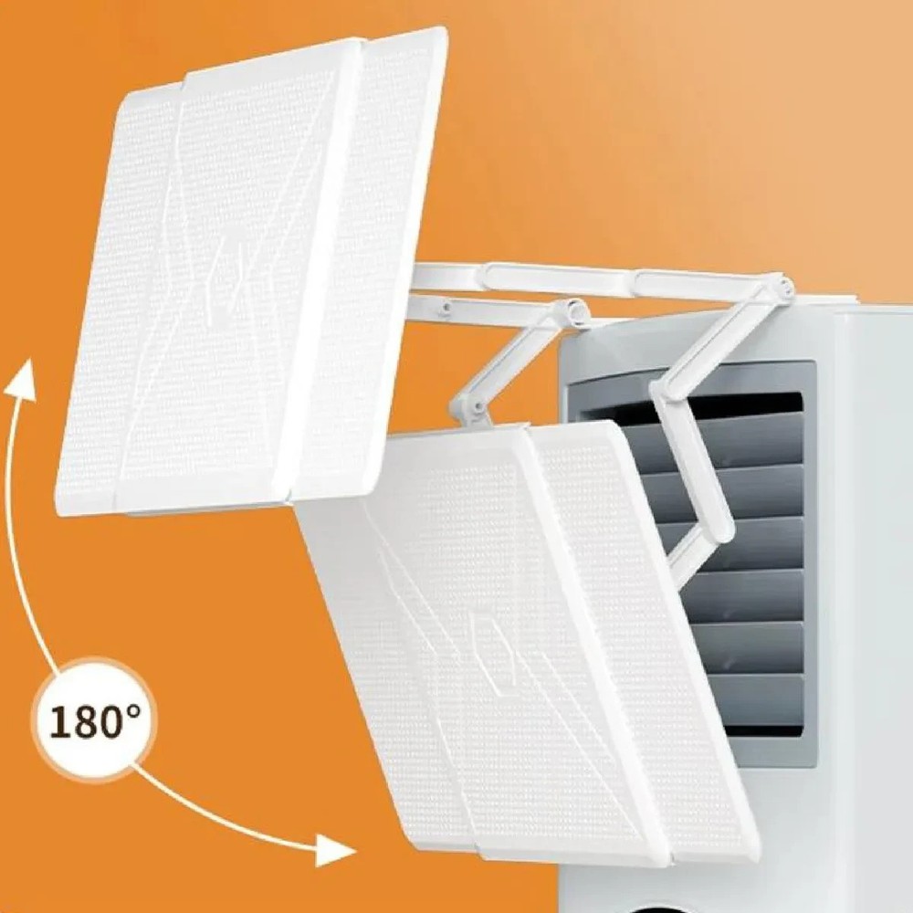 Air Conditioner Deflector for Window Floor Vent Units Lightweight Adjustable PP