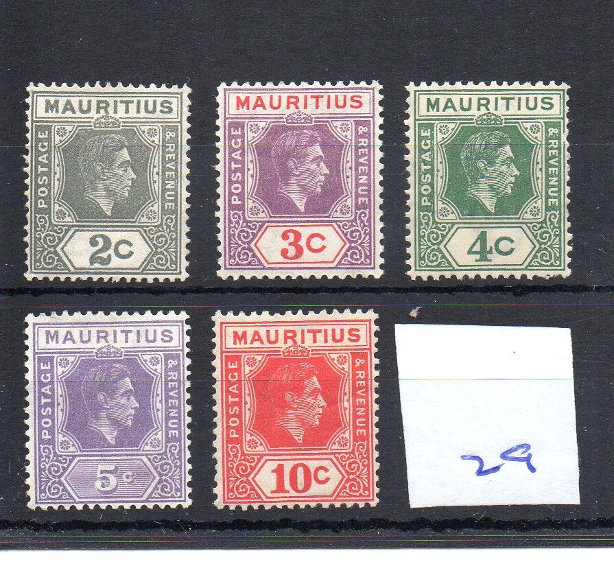 Mauritius - (29) - 1938  - Definitive  Selection - mint  - SG Cat £11