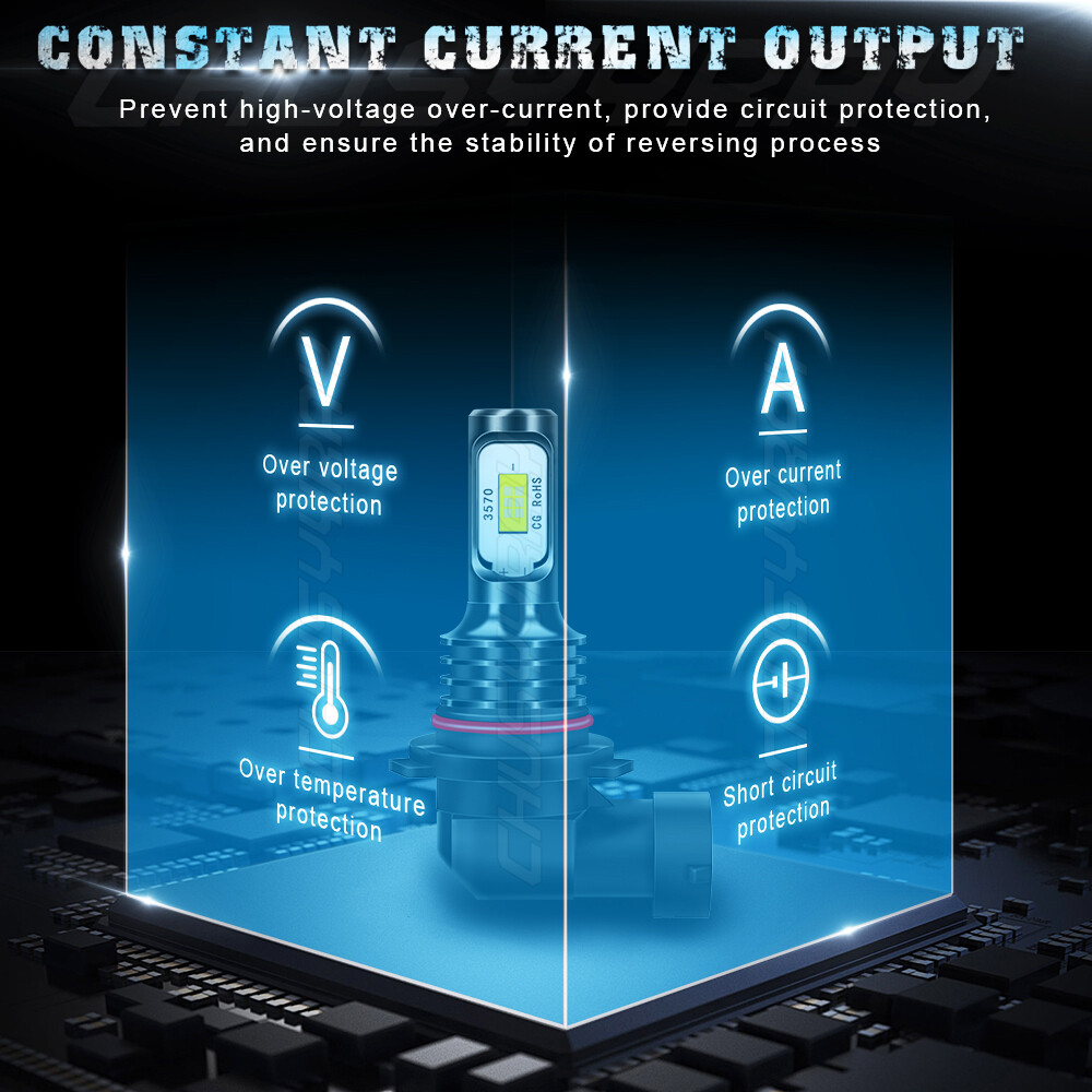 For FORD Taurus 2013-2019 2X LED Headlight Bulb 9012 6000K High&Low Beam Kit