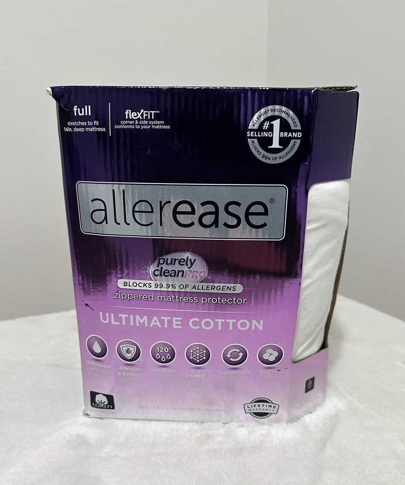 Allerease Full Ultimate Cotton Waterproof Allergen Mattress Protector*