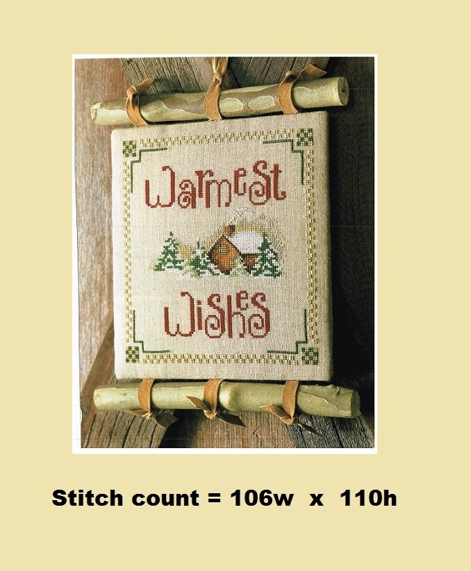 WARMER WISHES  CROSS STITCH  PATTERN  ONLY   #956