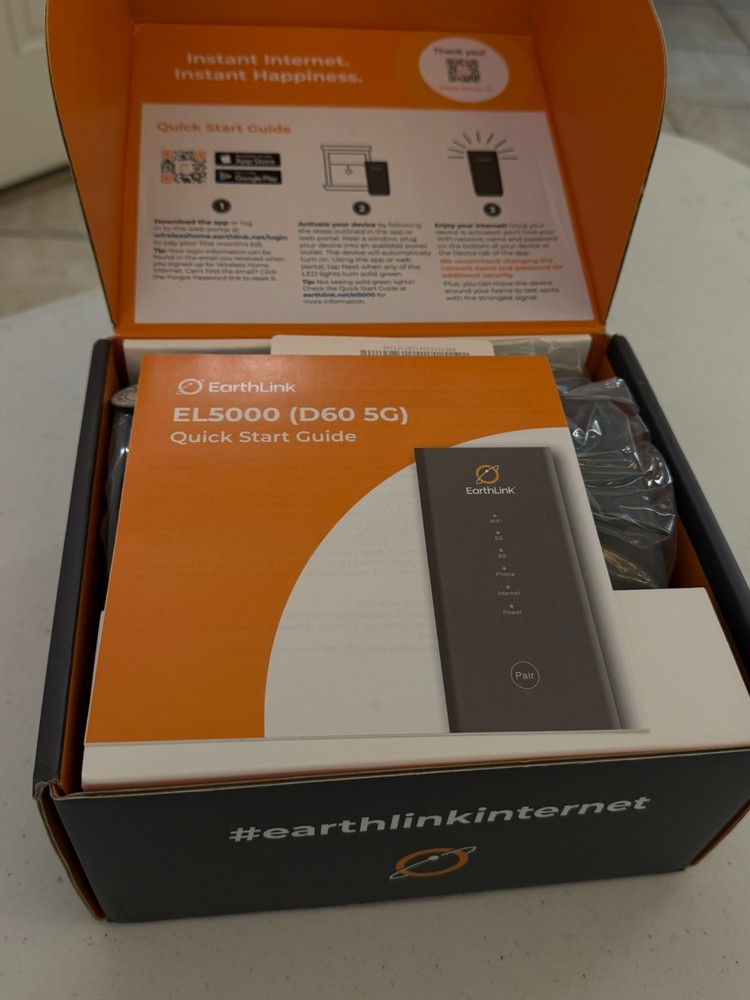 Earthlink EL5000 D60 5G Router Open Box