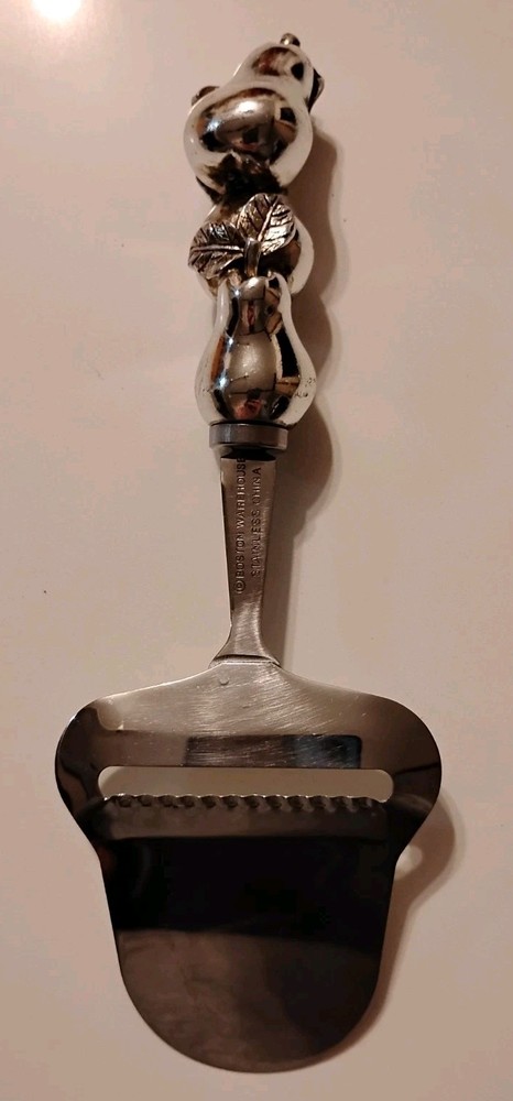 Boston Warehouse Pear Handle Cheese Slicer & Spreader Set. With Some Scratching.