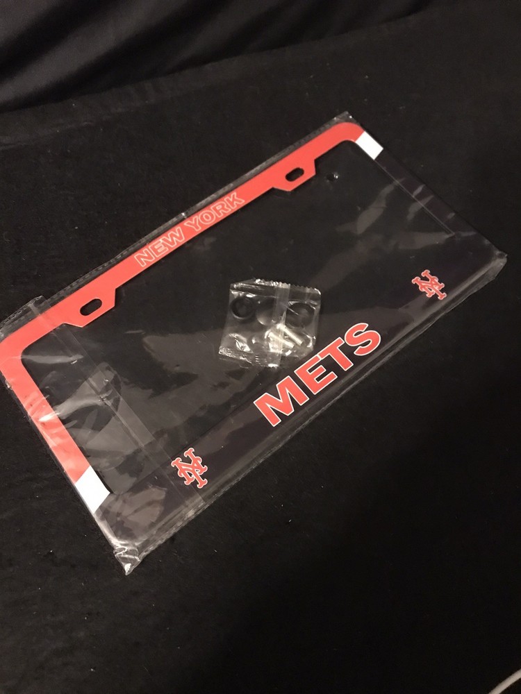 License Plate Frame - New York Mets - Polycarbonate Plastic/Single & New