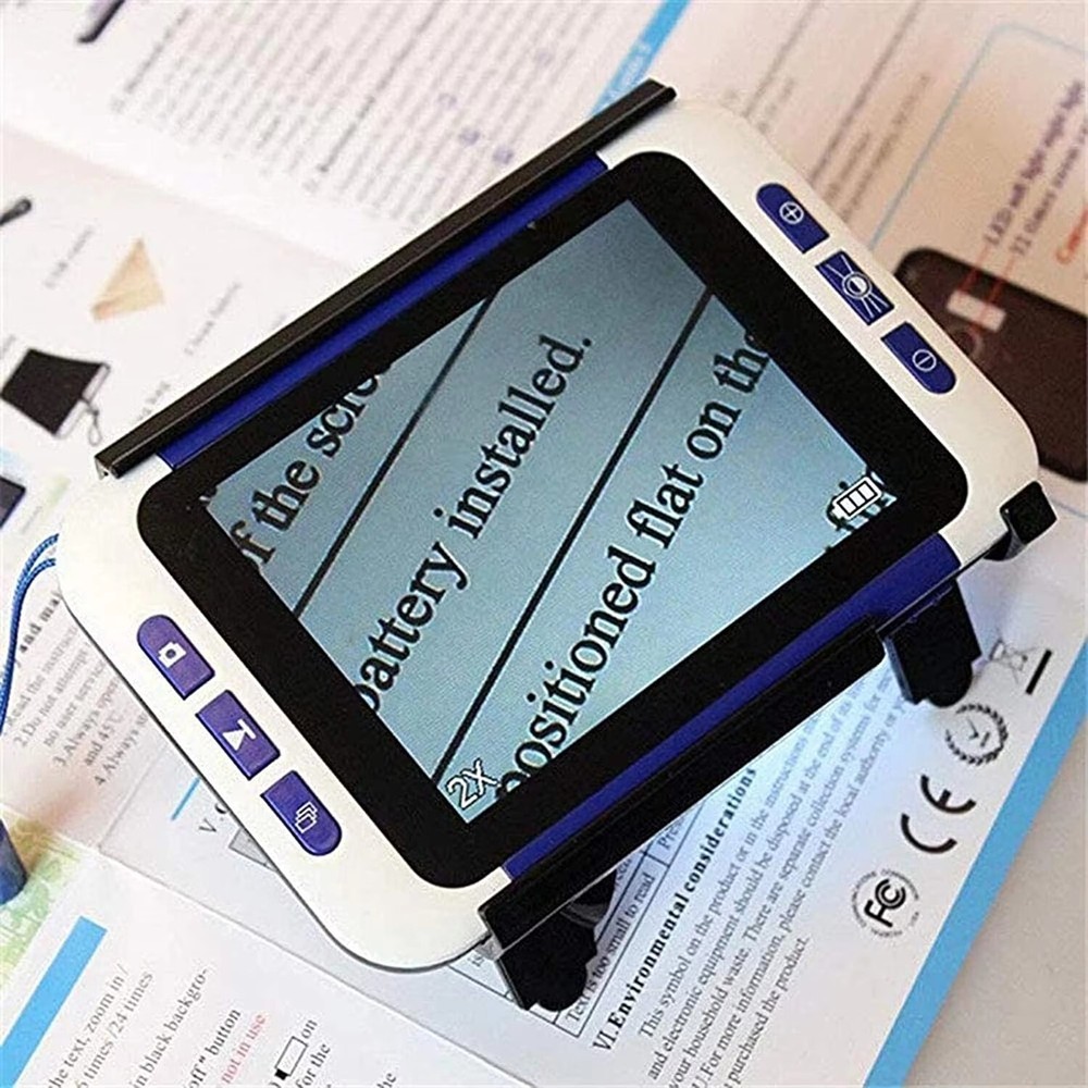 2-32X 3.5" LCD Electronic Reading Digital Magnifier Reading Aid for Low Vision