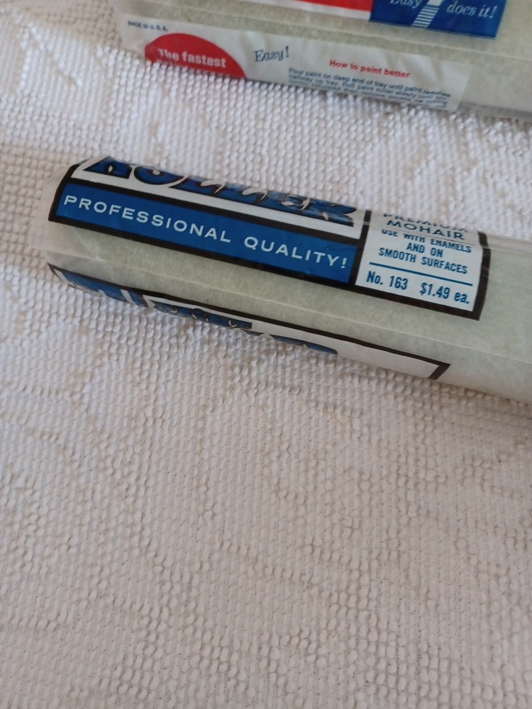WA Painter Roller 2 Refills Smooth Surface Mohair Vintage