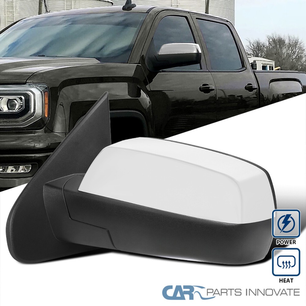 Left Side Mirror Fits 2014-2018 Silverado Sierra Chrome Power Heated+Puddle View