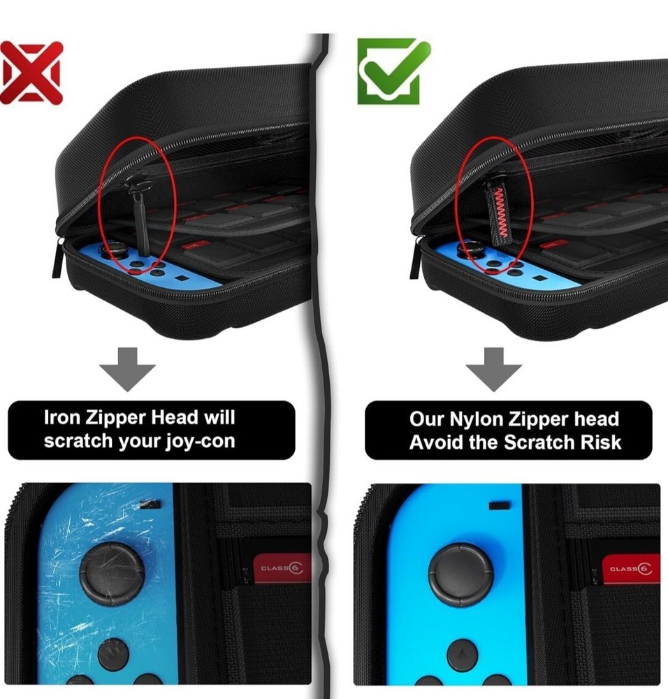 Switch Carrying Case For Nintendo Switch with 20 Games Spaces Hard Shell.