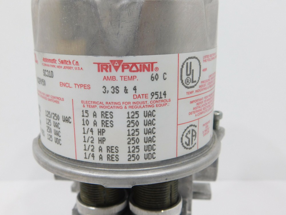 ASCO TriPoint SC31D Pressure Switch
