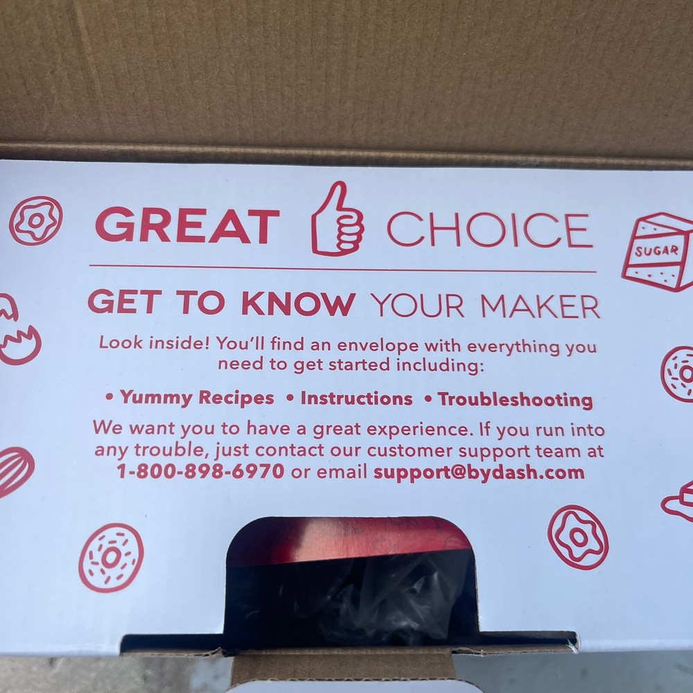 Dash 7 Mini Donut Maker Machine for Kid-Friendly Breakfast, Snacks Nonstick