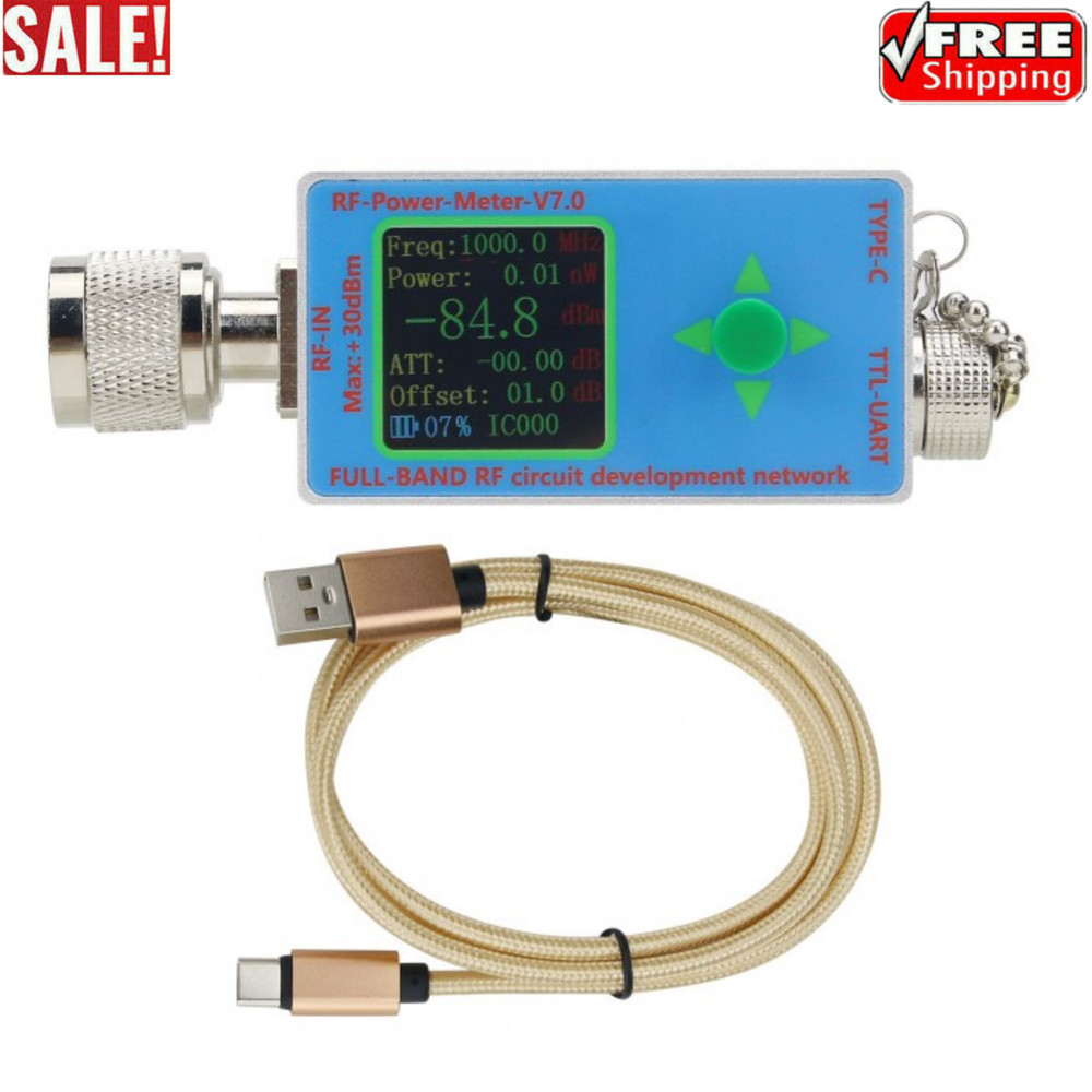 N-Type RF Power Meter V7 10GHz Type-C Full-band RF Circuit Development Network