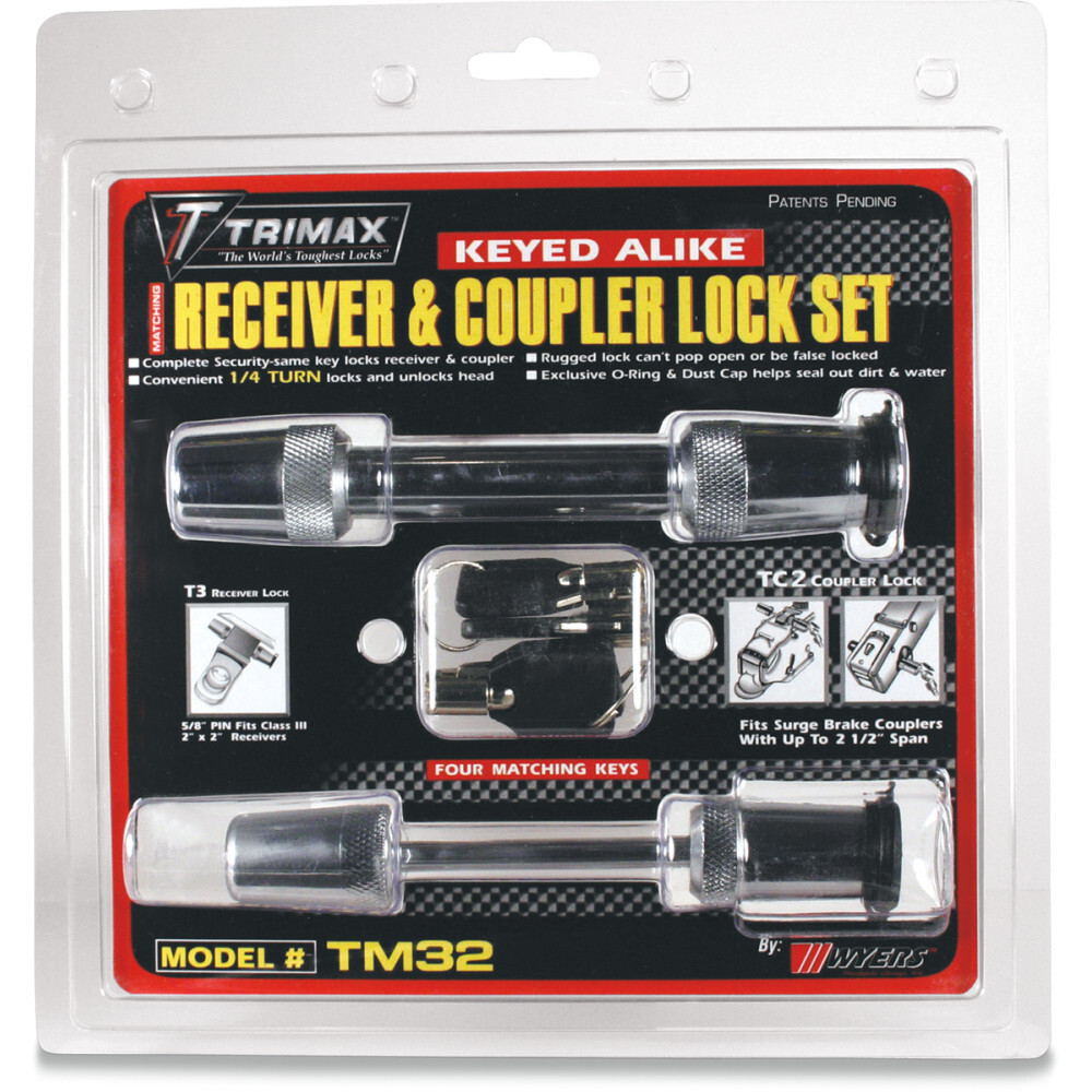 Trimax Coupler and Receiver Lock - 2.5" | TM32
