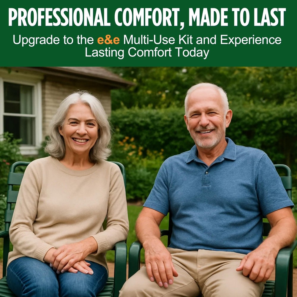 E&E Upper and Lower Denture Soft Reline Kit Pink