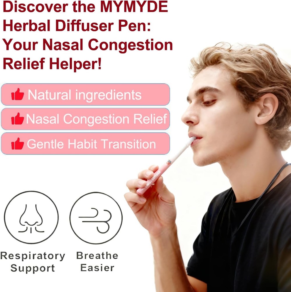 Herbal Diffuser Pen - Strawberry Mint Extract -Herbal Aromatherapy