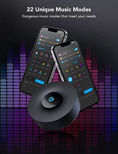 Govee Music Sync Box, Bluetooth Group Control 7 Devices, 22 Dynamic Music