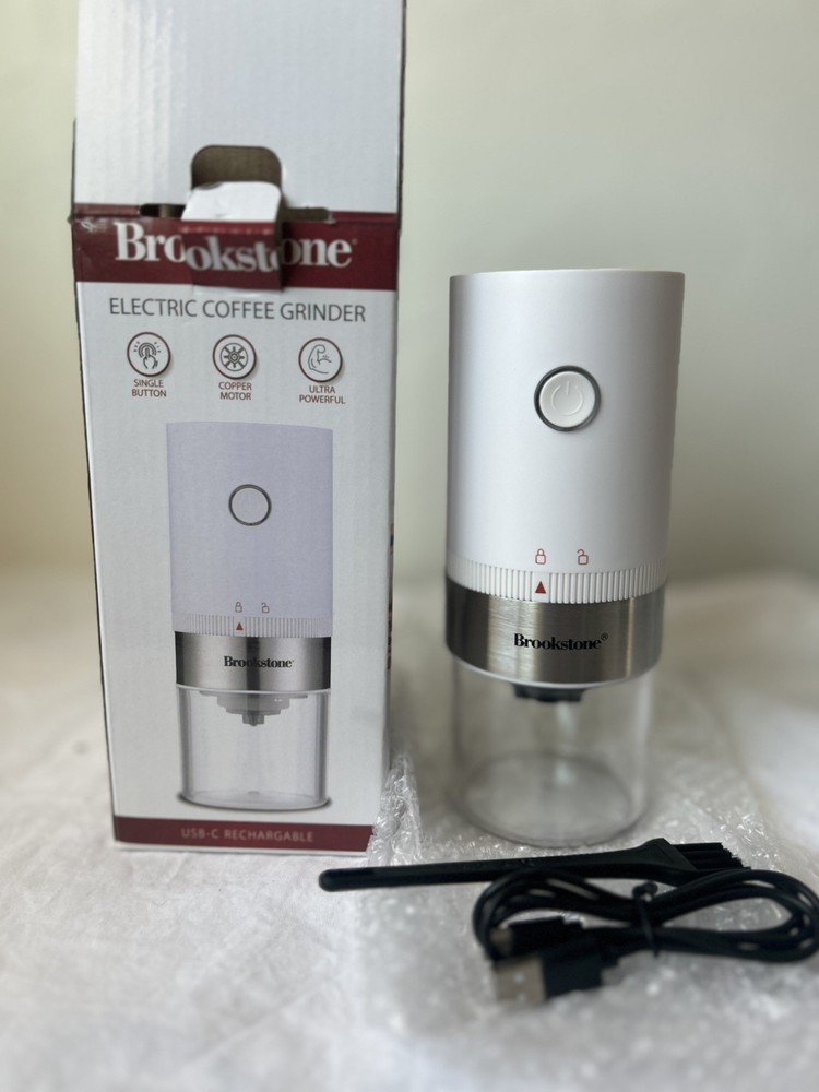 Brookstone Electric Coffee Grinder NIB