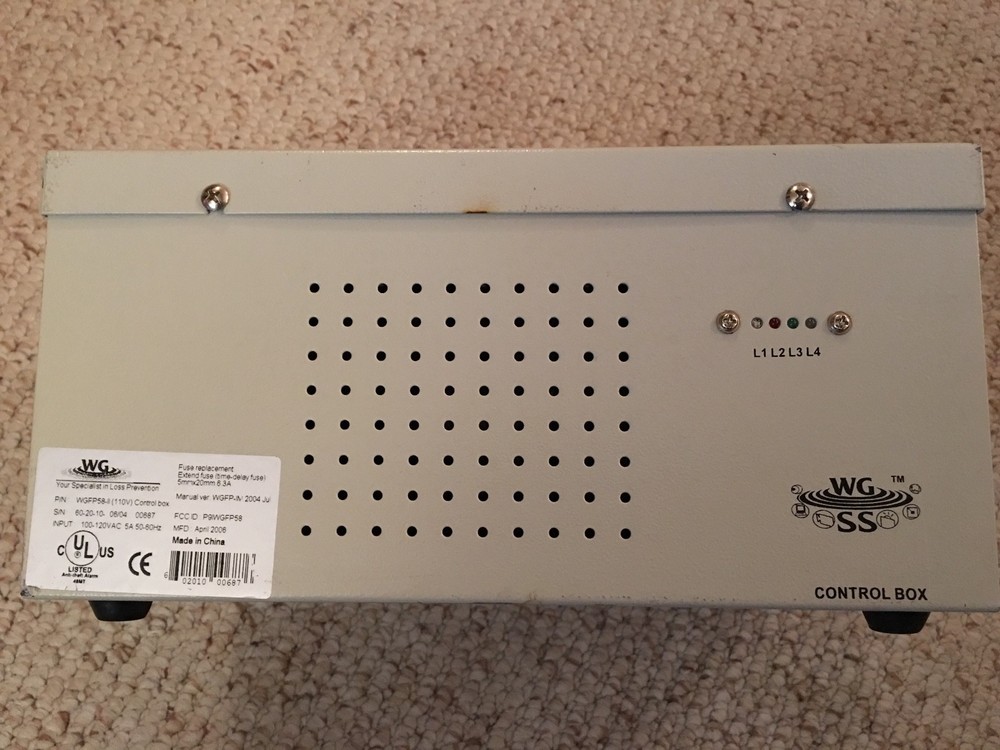 WG Loss Prevention Control Box WGFP58