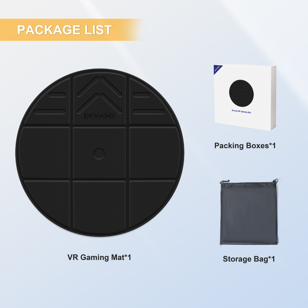 VR Mat- Foldable for Meta Quest 3/3S/2, HTC Vive PSVR2 Vision Pro Valve Index