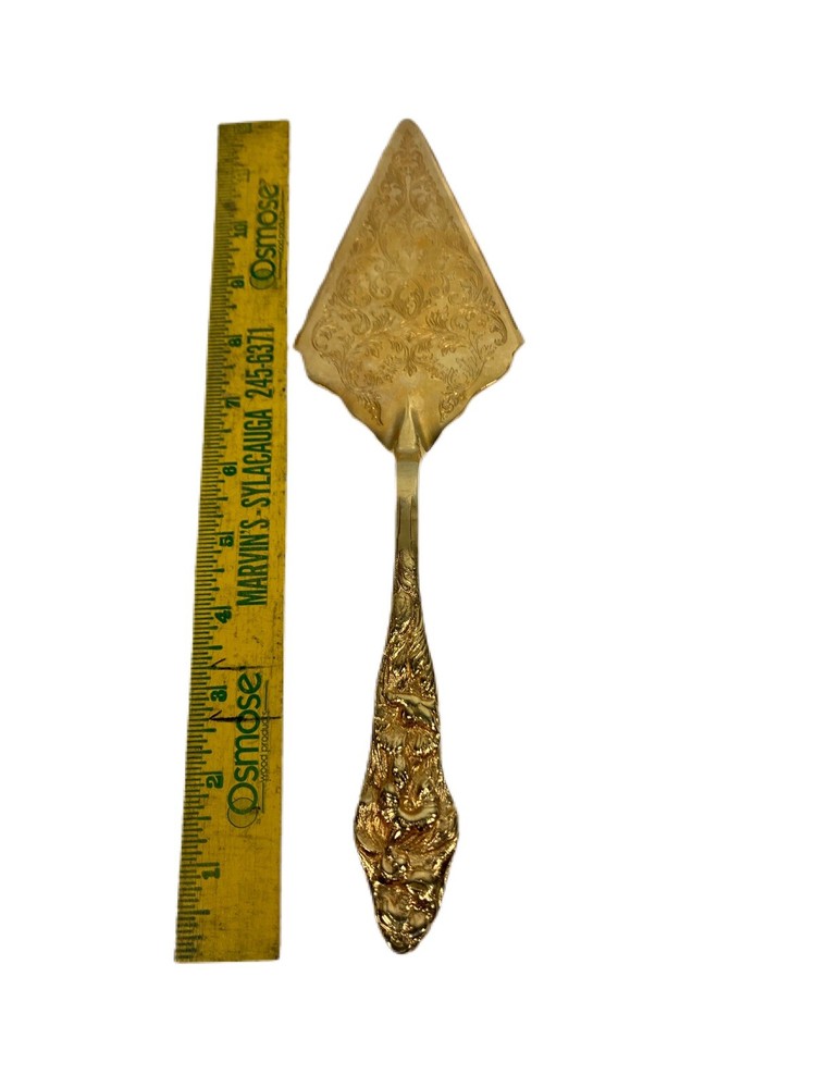 Treasure Masters Wedding Cake Gold Plated Server,England