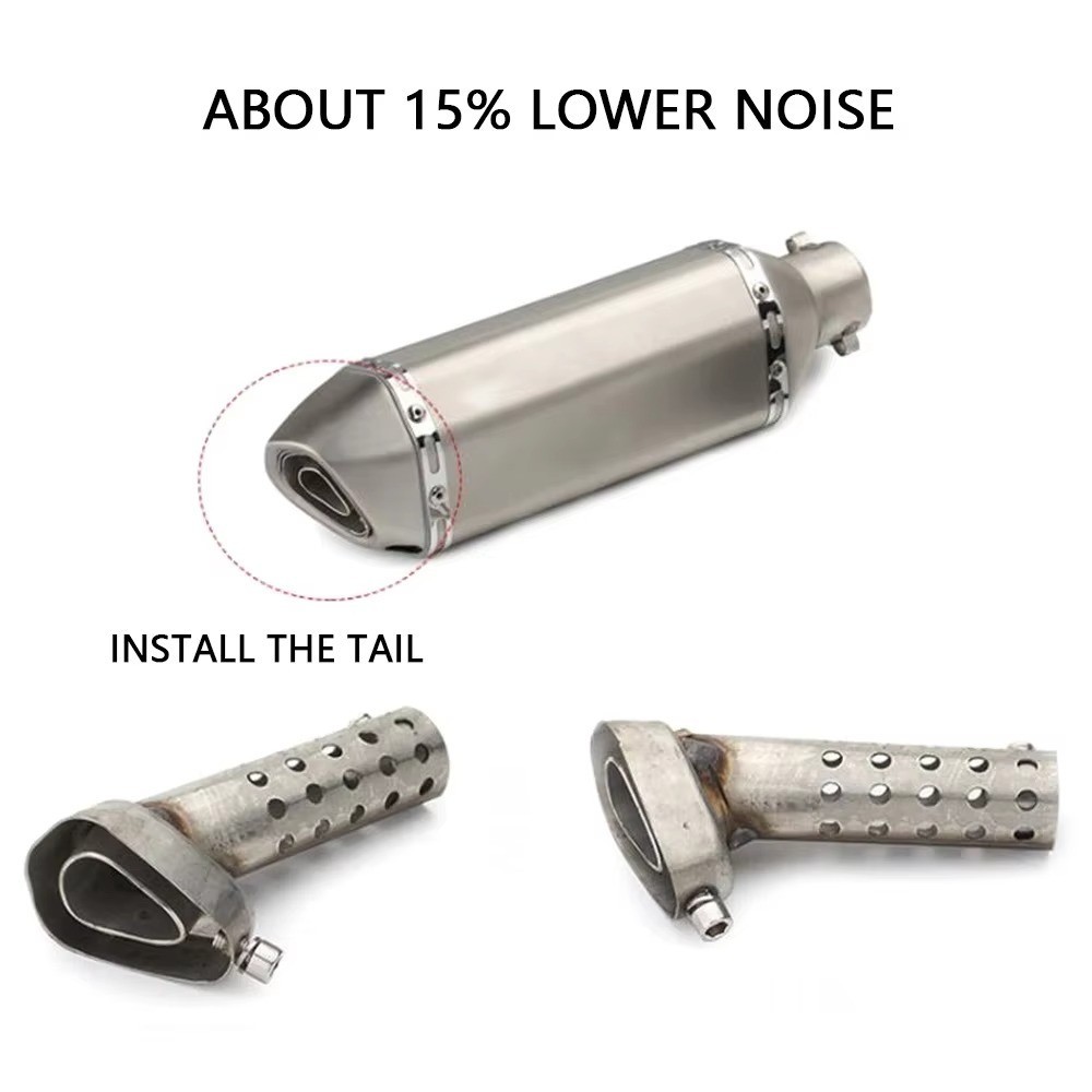 Motorcycle Silencer Angled DB Killer Baffles Exhaust Muffler Can Pipe Insert