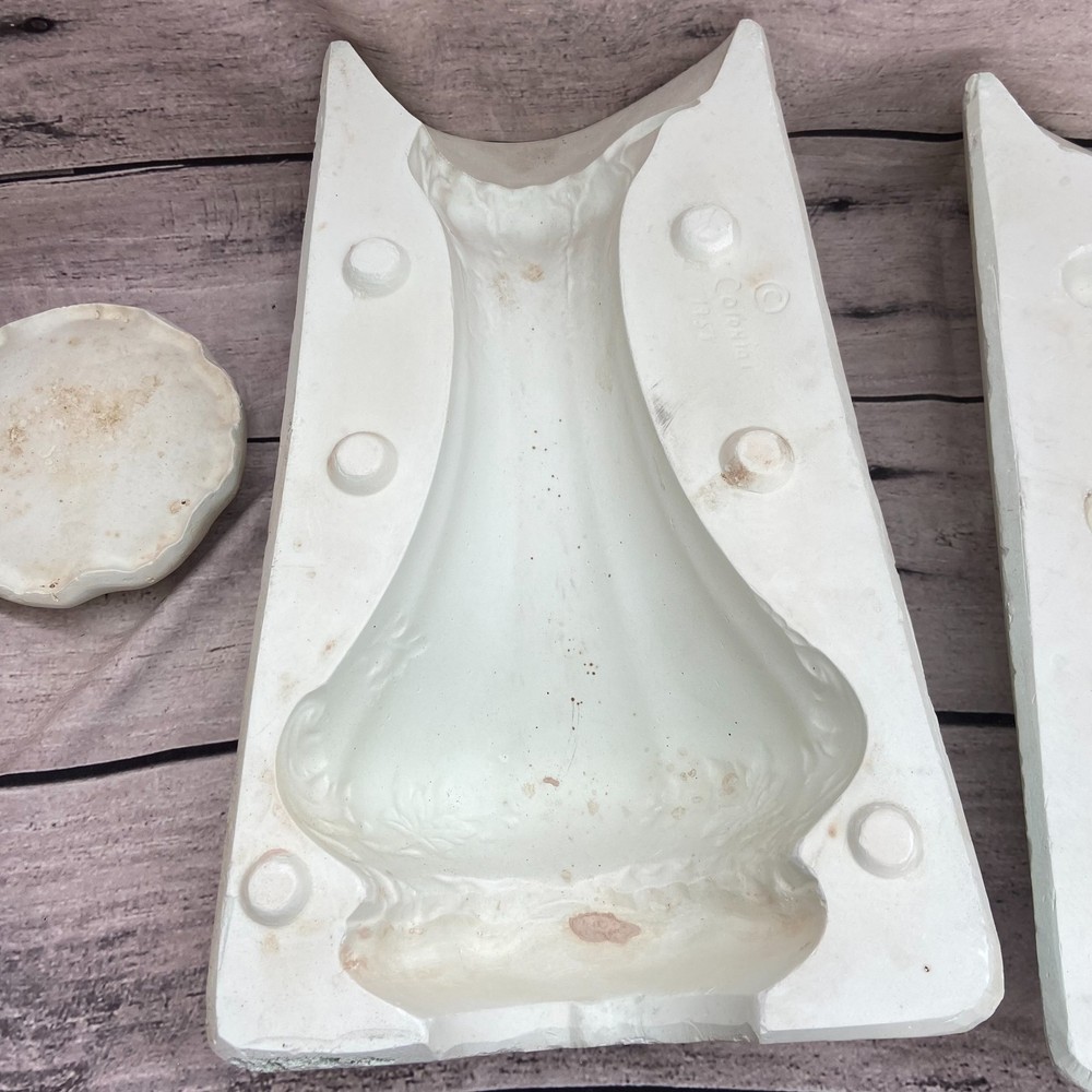 Vintage Unbranded Ceramic Casting Mold Antique Mid Pitcher
