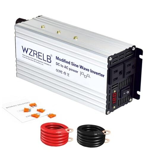 800W Power Inverter 12V DC to 110V 120V AC,1600W Peak Modified Sine 800W 12V
