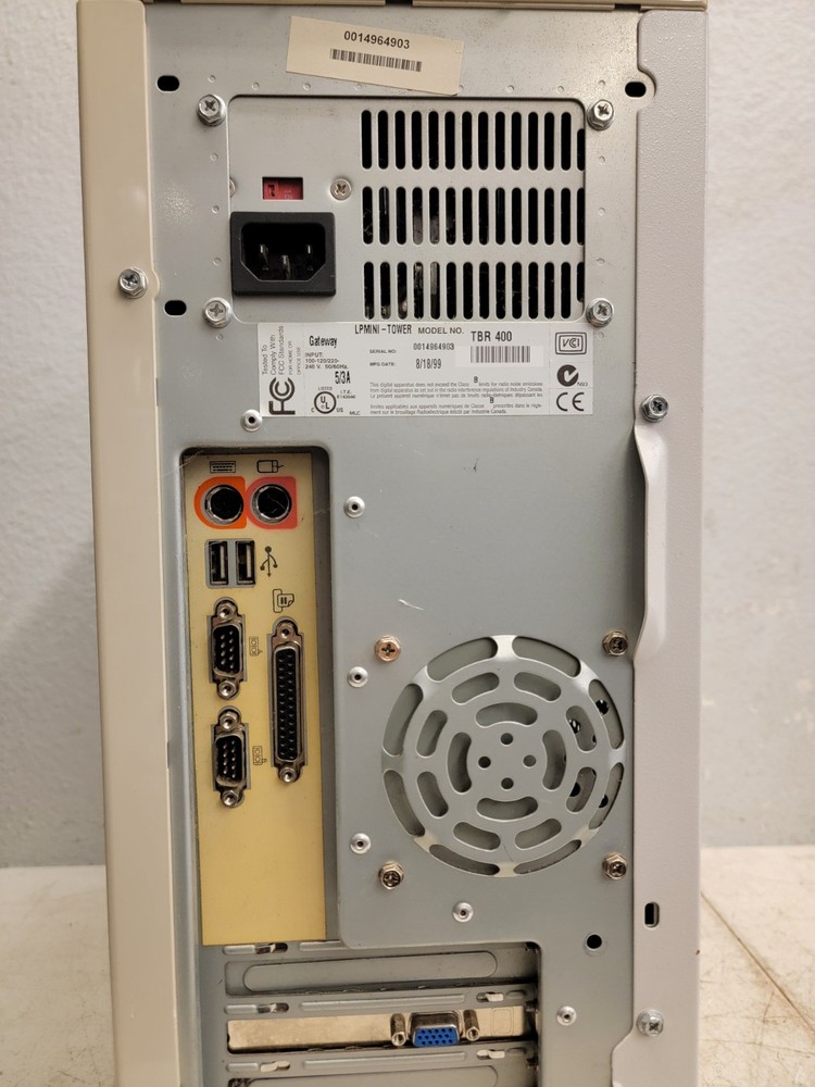 Vintage Gateway E-4200 Retro Gaming Computer Serial Parallel ISA Slot Floppy
