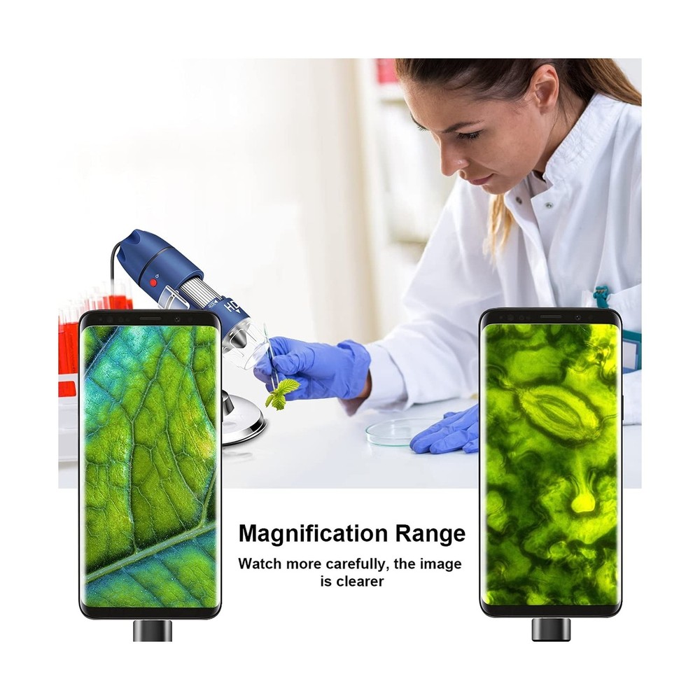 Jiusion 2K HD 2560x1440P USB Digital Microscope for Android Cellphone and Tab...
