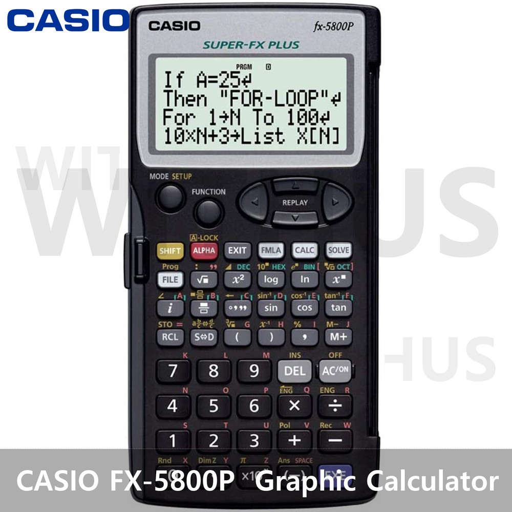 CASIO FX-5800P Programmable Graphic Calculator 10 Digits=