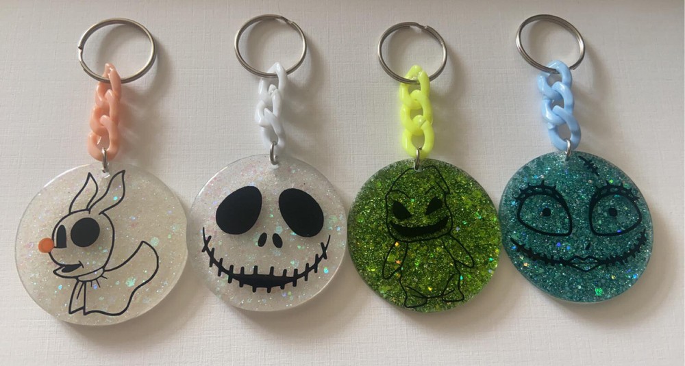 The Nightmare Before Christmas Handmade Keyrings