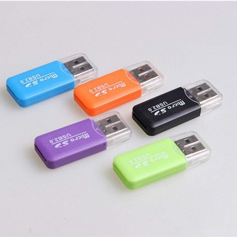 6 Pack Micro SD Card Reader SDXC TF USB 2.0 T-Flash MicroSD TransFlash Memory...