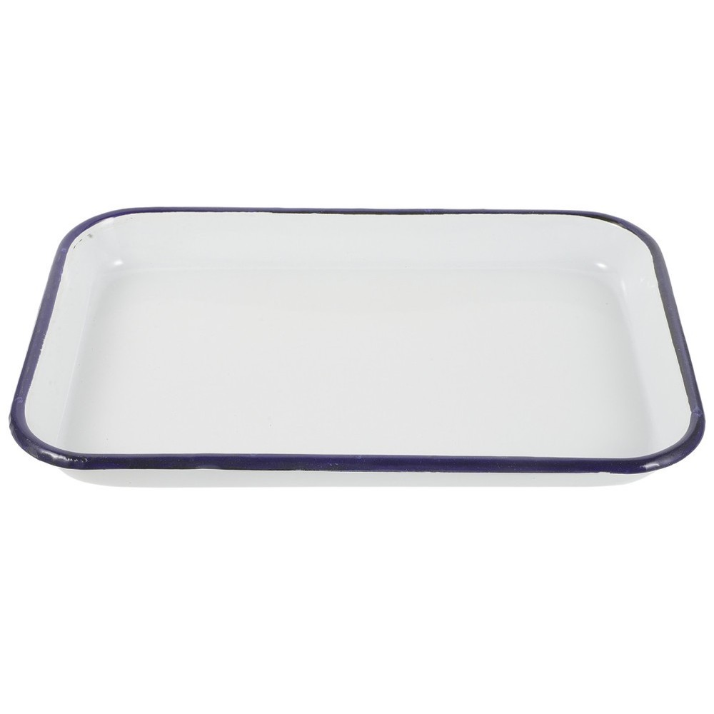 Bake Tray Enamel Bakeware Dishes White Baking Pans for Oven