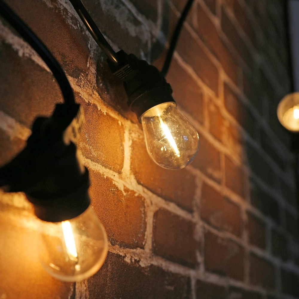 Waterproof S14 LED Light Bulbs Outdoor String Lights Replacement E26 Base 15Pack