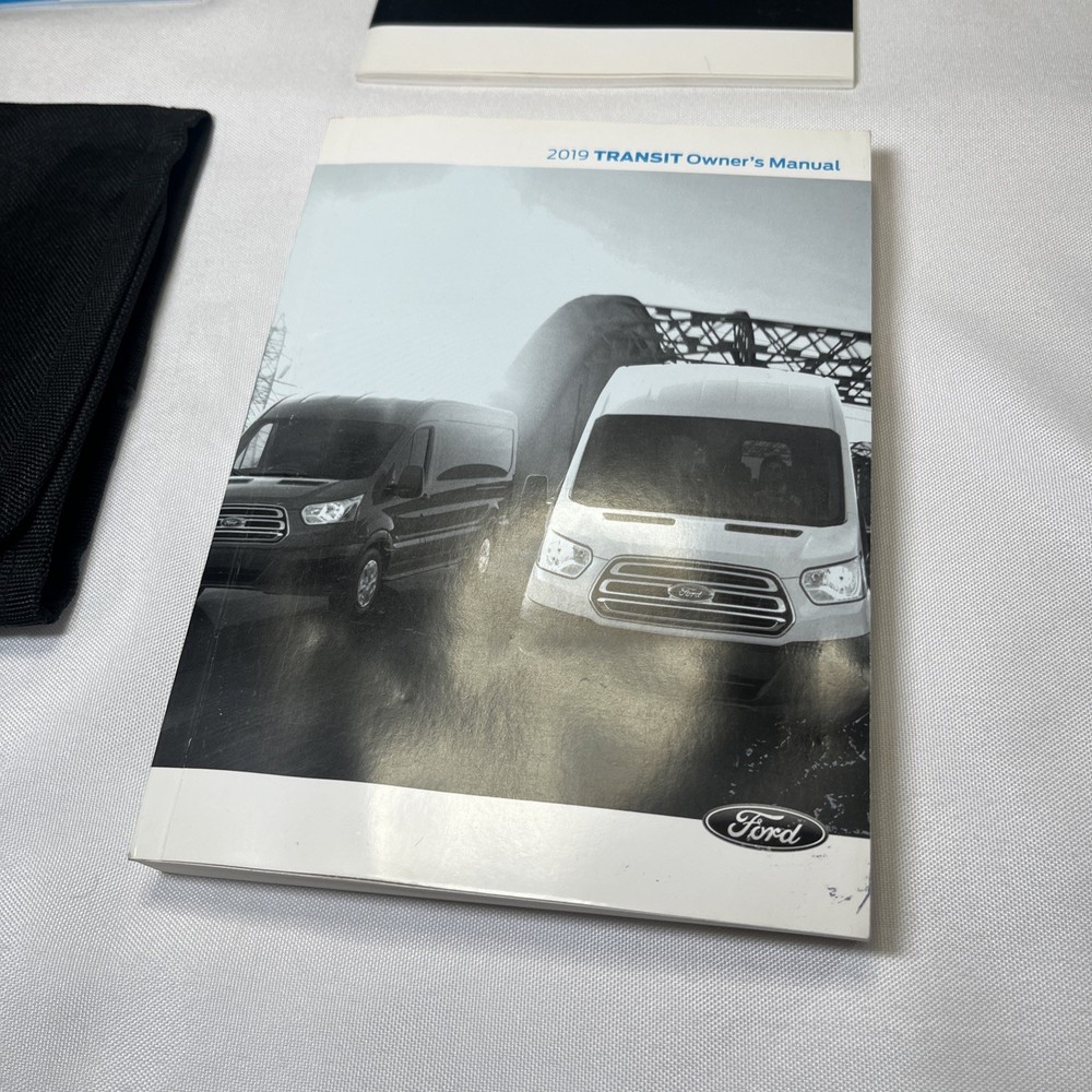 OEM 2019 Ford Transit Owner's Manual Set w/ Case, Quick Reference, & Tire Guide