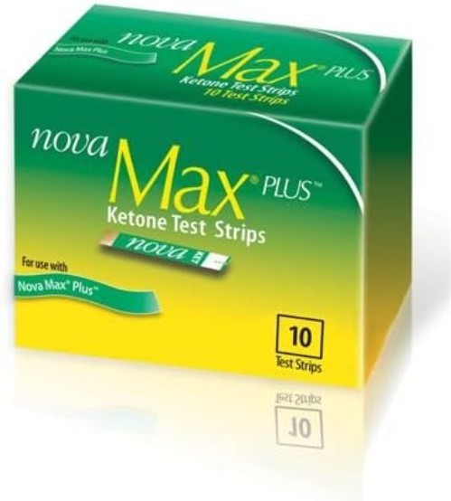 Instant Results with Plus Ketone Strips - 10 Individually Wrapped Tests