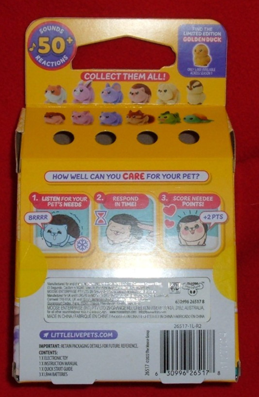Little Live Pets NeeDees Scamper Mouse Interactive Toy NEW