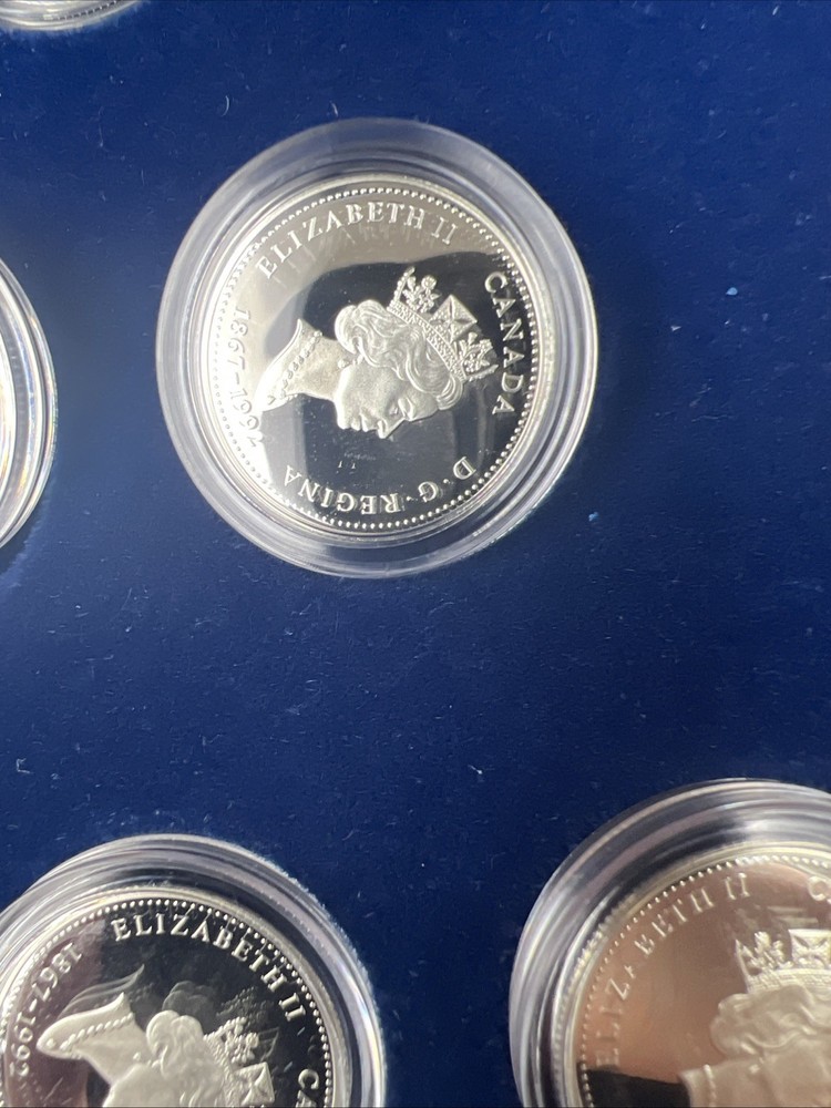 Canada Proof 1992 125th Confederation Anniversary Silver Quarters Set #4d