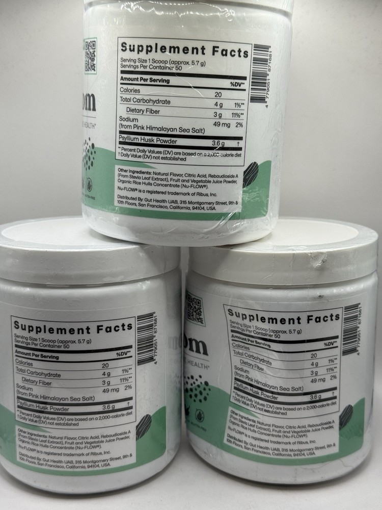 3x Colon Broom strawberry 50 Serving Each Container ( 150 Servings Total )