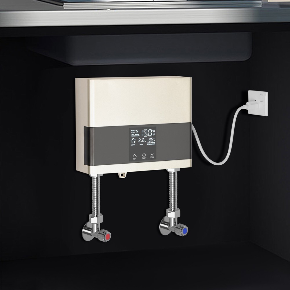 Electric Tankless Water Heater 4000W 110V Constant Temperature Instant Hot Water