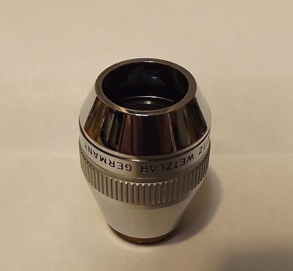 Leitz NPL 10X/0.20 DF Microscope Objective Lens Dark Field Infinity Corrected