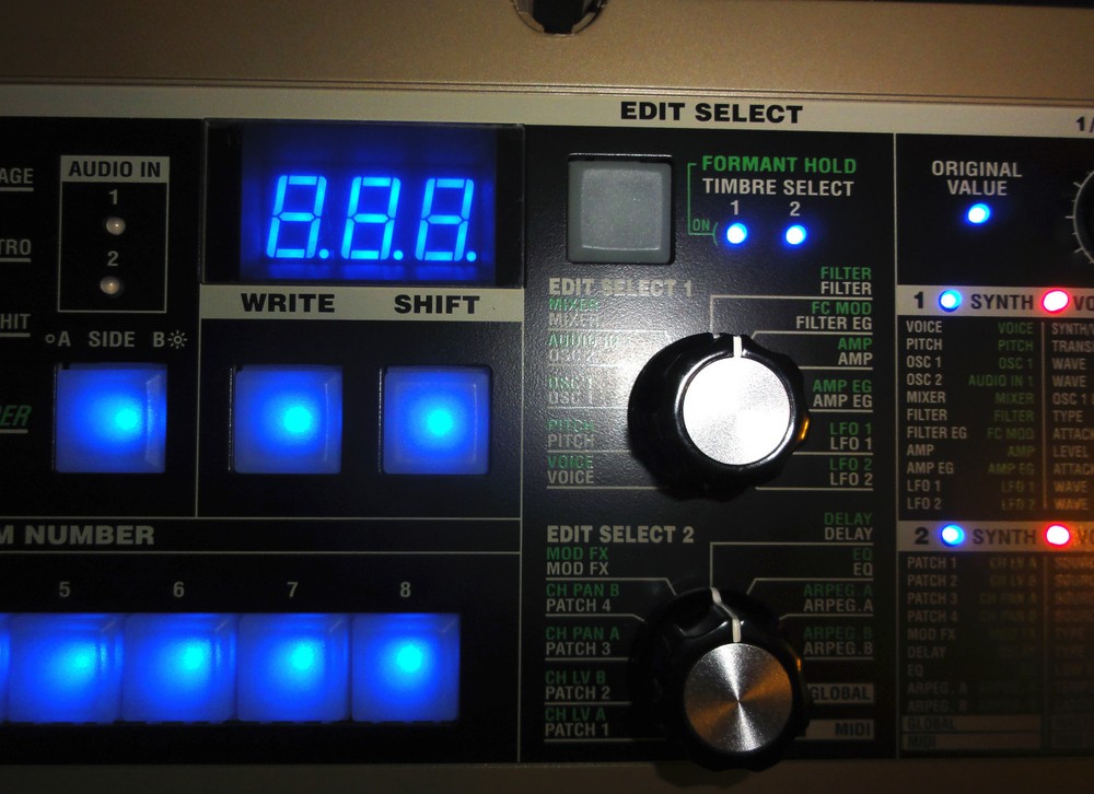 BLUE Display and LEDs MOD KIT for Korg MicroKORG (electronic component kit)